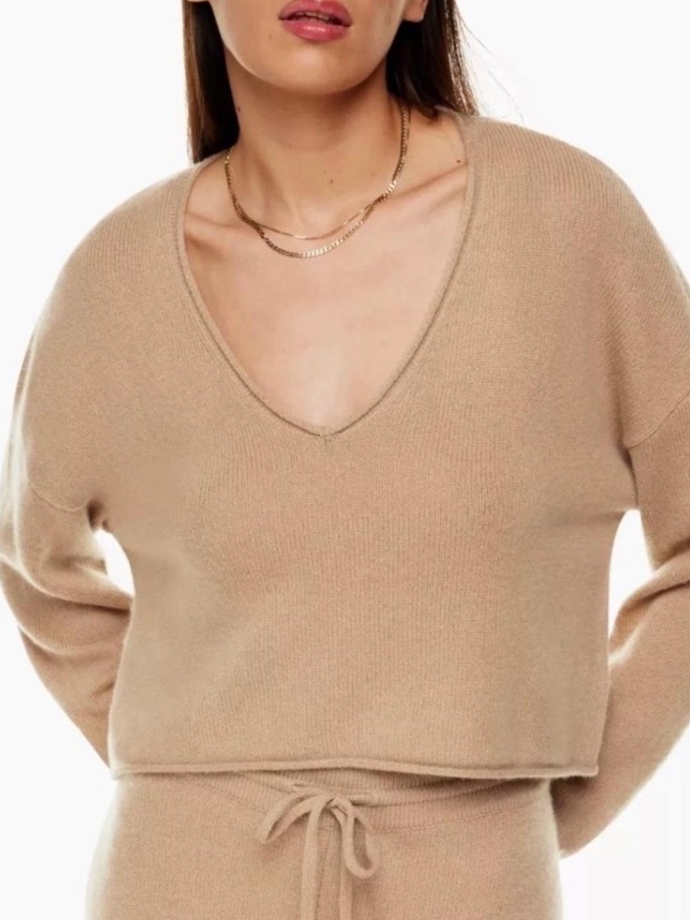 The Group by Babaton LUXE CASHMERE V-NECK SWEATER - Picture 5 of 10